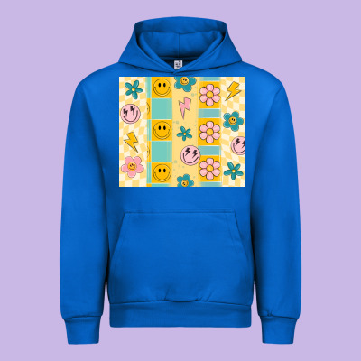 Retro Daisy Urban Hoodie Designed By Maliassmallbusiness
