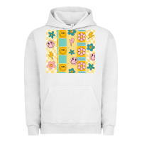 Pigment Lunar Rock retro daisy Urban Hoodie - MaliasSmallBusiness