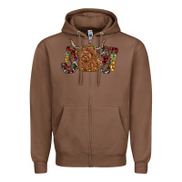 Chestnut joy highland cow Zipper Hoodie - RanaPortraitStore