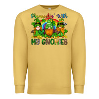 Antique Gold shamrockin with my gnomies Premium Sweatshirt - Artiststas