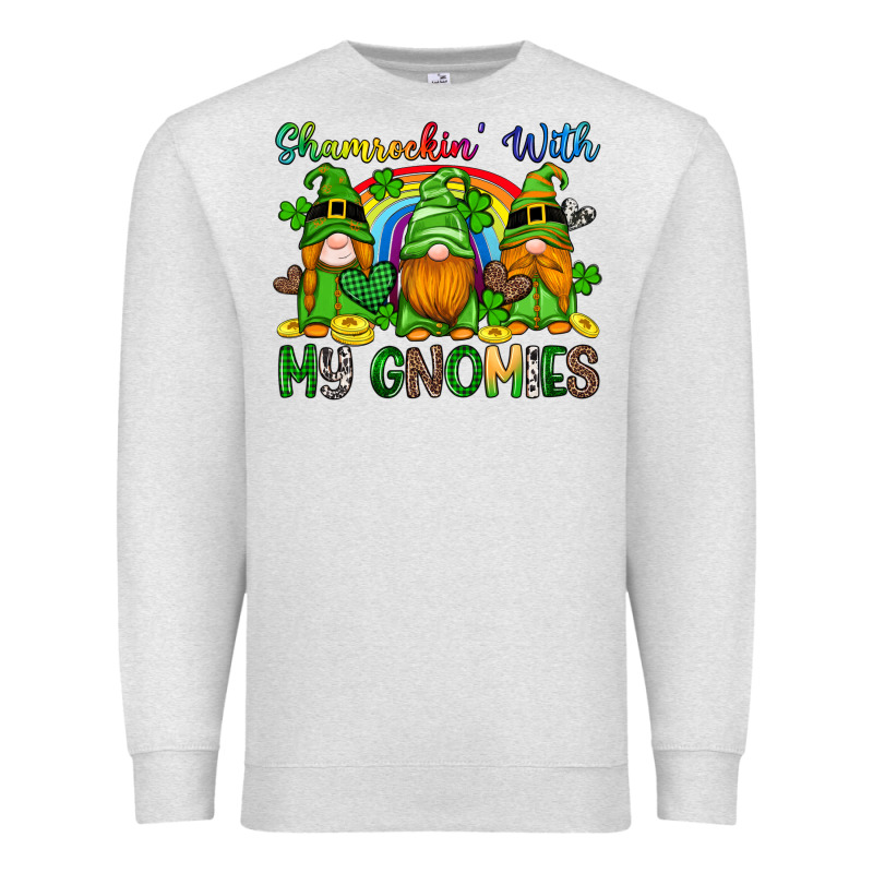 Shamrockin With My Gnomies Premium Sweatshirt by Artiststas | Teevron