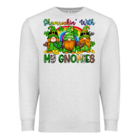 Oatmeal Heather shamrockin with my gnomies Premium Sweatshirt - Artiststas