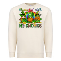 Sandshell shamrockin with my gnomies Premium Sweatshirt - Artiststas