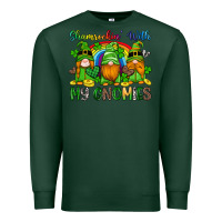 Sports Green shamrockin with my gnomies Premium Sweatshirt - Artiststas