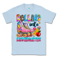 Dusty Blue rolling into kindergarten grade Classic Tee - texasbilliewilder