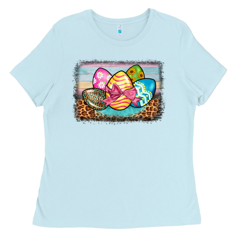 Easter Egg Background Ladies Tee by BarkalooDesign | Teevron
