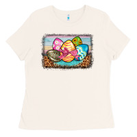 Bone easter egg background Ladies Tee - BarkalooDesign