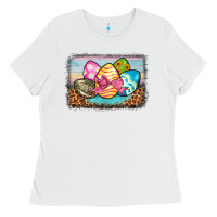 White easter egg background Ladies Tee - BarkalooDesign