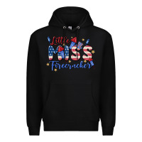 Black little miss firecracker Premium Hoodie - MaliasSmallBusiness