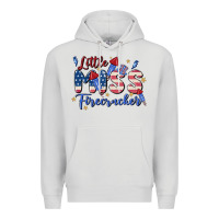 Dove Grey little miss firecracker Premium Hoodie - MaliasSmallBusiness