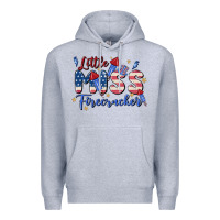Heather Grey little miss firecracker Premium Hoodie - MaliasSmallBusiness