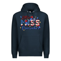 Navy little miss firecracker Premium Hoodie - MaliasSmallBusiness
