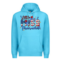 Ocean Blue little miss firecracker Premium Hoodie - MaliasSmallBusiness