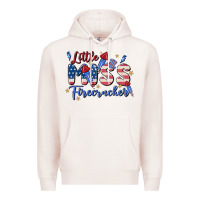 Pale Pink little miss firecracker Premium Hoodie - MaliasSmallBusiness