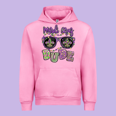 Mardi Gras Dude Urban Hoodie Designed By Maliassmallbusiness