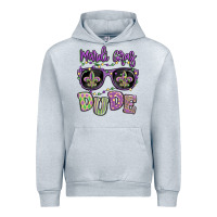 Heather Grey mardi gras dude Urban Hoodie - MaliasSmallBusiness