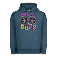 Pigment Midnight Navy mardi gras dude Urban Hoodie - MaliasSmallBusiness