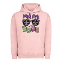 Pigment Salmon mardi gras dude Urban Hoodie - MaliasSmallBusiness