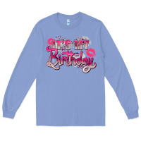 Colony Blue pink it's my birthday Long Sleeve Tee - Zillion Design Studio