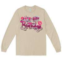 Mushroom pink it's my birthday Long Sleeve Tee - Zillion Design Studio