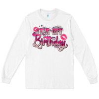 White pink it's my birthday Long Sleeve Tee - Zillion Design Studio