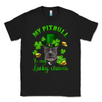 Black st patricks day my pitbuli my lucky charm with hat Classic Tee - RanaPortraitStore