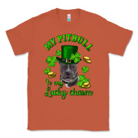 Copper st patricks day my pitbuli my lucky charm with hat Classic Tee - RanaPortraitStore