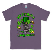 Lavender st patricks day my pitbuli my lucky charm with hat Classic Tee - RanaPortraitStore