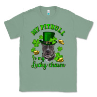 Sage st patricks day my pitbuli my lucky charm with hat Classic Tee - RanaPortraitStore