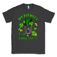 Smoke st patricks day my pitbuli my lucky charm with hat Classic Tee - RanaPortraitStore