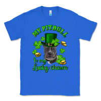 True Royal st patricks day my pitbuli my lucky charm with hat Classic Tee - RanaPortraitStore