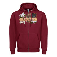 Burgundy just graduated Zipper Hoodie - Zillion Design Studio