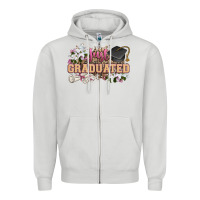 Dove Grey just graduated Zipper Hoodie - Zillion Design Studio
