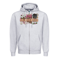 Heather Grey just graduated Zipper Hoodie - Zillion Design Studio