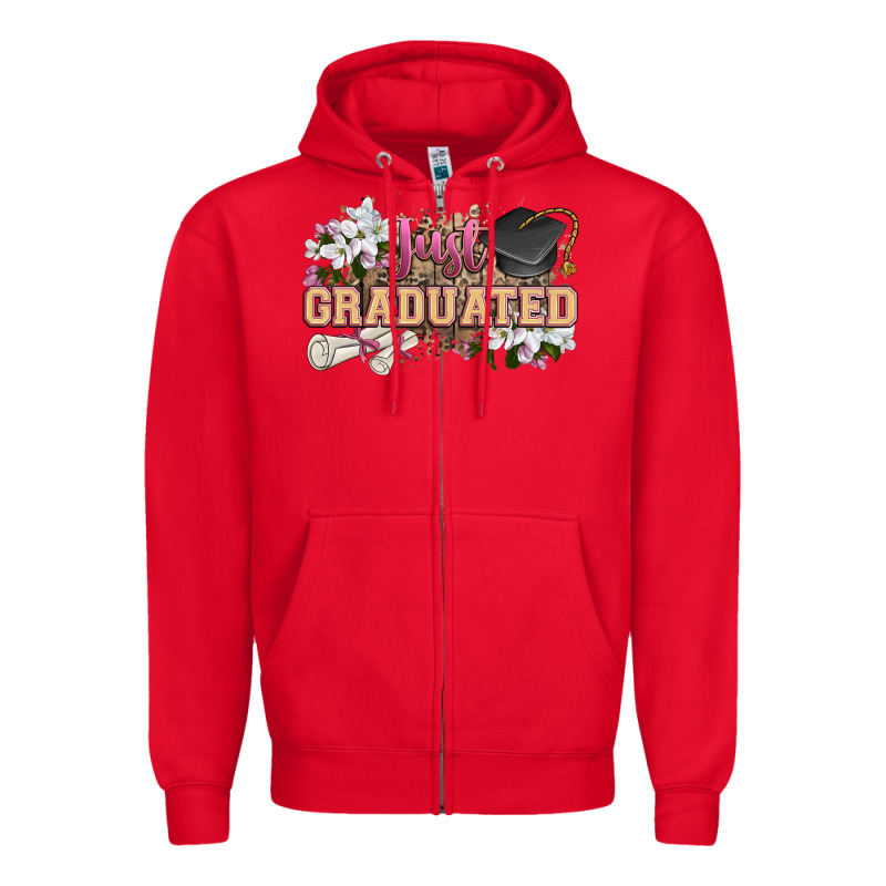 Just Graduated Zipper Hoodie by Zillion Design Studio | Teevron