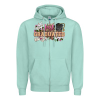 Seafoam just graduated Zipper Hoodie - Zillion Design Studio