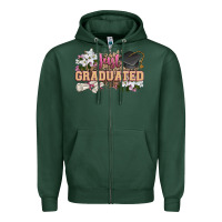 Sports Green just graduated Zipper Hoodie - Zillion Design Studio