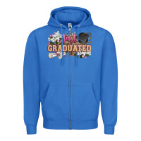 True Royal just graduated Zipper Hoodie - Zillion Design Studio