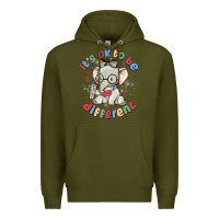 Army Green it's ok to be different Premium Hoodie - MaliasSmallBusiness