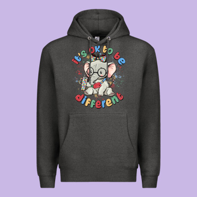 It's Ok To Be Different Premium Hoodie Designed By Maliassmallbusiness