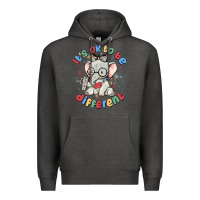 Charcoal Heather it's ok to be different Premium Hoodie - MaliasSmallBusiness