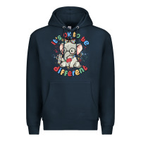 Navy it's ok to be different Premium Hoodie - MaliasSmallBusiness