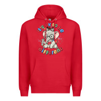 Red it's ok to be different Premium Hoodie - MaliasSmallBusiness