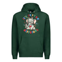 Sports Green it's ok to be different Premium Hoodie - MaliasSmallBusiness