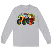 Moon Dust fall tractor with pumpkin Long Sleeve Tee - AdoDesignShop