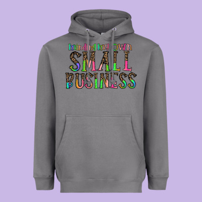 Minding My Own Small Bussiness Heavyweight Hoodie Designed By Cowhidedigitalart