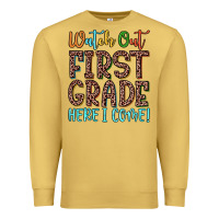 Antique Gold watch out first grade here i come! Premium Sweatshirt - JahusDesignShop