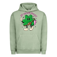 Pigment Oil Green so luckin boujee Urban Hoodie - MaliasSmallBusiness