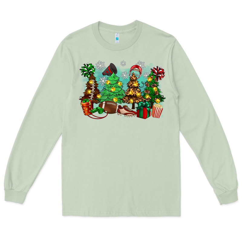 Christmas Trees With Football Long Sleeve Tee by Zillion Design Studio | Teevron