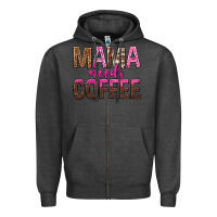 Charcoal Heather mama needs coffee tbw Zipper Hoodie - texasbilliewilder